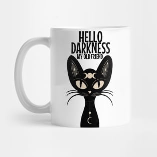 Demon Cat - Hello Darkness My Old Friend Mug